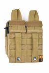 Molle M16 Double Mag With 9mm 4-Mag Pouch With Hard Insert